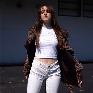 VINTAGE CHEETAH TRENCH COAT